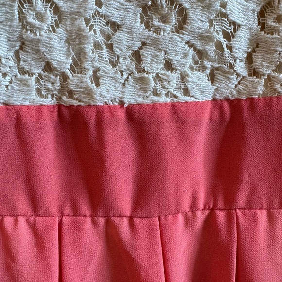 Papaya cream n peach sleeveless dress small - Picture 5 of 6